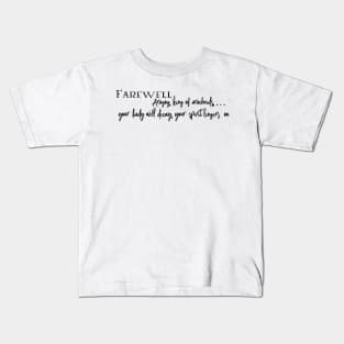 Farewell Aragog Kids T-Shirt